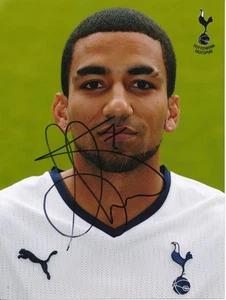 SIGNIERTES FOTO - Tottenham Hotspur AARON LENNON Autogramm Unterschrift - Bild 1 von 1
