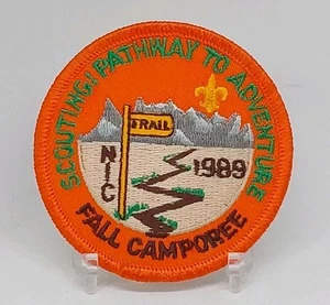 Scouting Pathway To Adventure Patch 1989 Fall Camporee NIC Trail BSA Pfadfinder - Bild 1 von 2