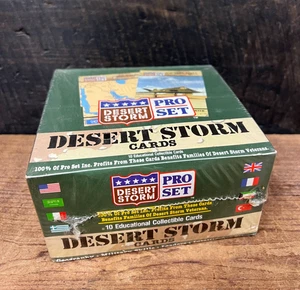 1991 Pro Set Desert Storm Gulf War FACTORY SEALED Wax Box 36 Packs Unopened - Picture 1 of 5