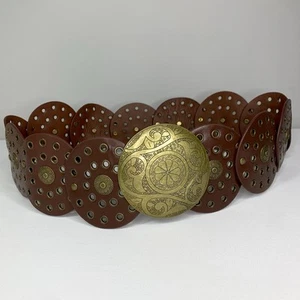 Kopen Australia | Brown Western Disc Belt Retro Vintage Bohemian Gypsy Festival - Picture 1 of 5