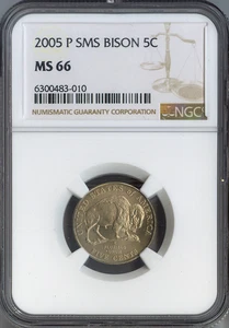 2005 Jefferson Bison Nickel NGC MS66 SMS Holiday Sale 🎁 - Bild 1 von 2