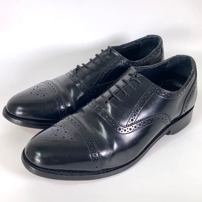 Samuel Windsor Oxford Brogues Black UK Mens Leather Shoes Brogue Smart Capped - Image 1 of 4