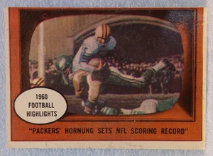 1961 Topps "1960 Football Highlights- Hornung Sets Scoring Record" Card (#38) - Picture 1 of 2