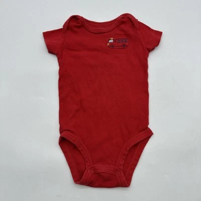 Camión de bomberos Carters One Piece Youth Boy rojo sólido a presión .. #27722 Foto 1 de 4