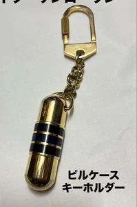 [Exc+5 No Box] Yves Saint Laurent YSL Cassandra Pill case Gold/Black Key holder - Picture 1 of 10