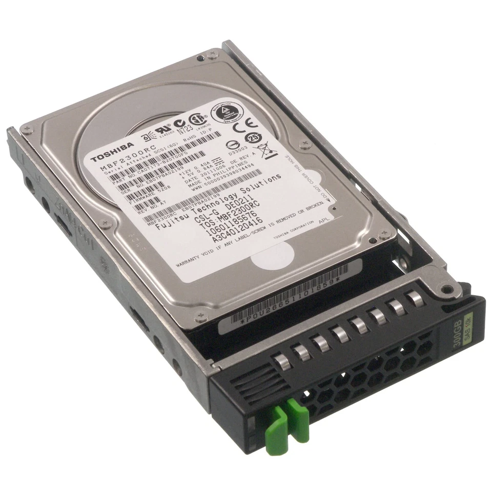 Fujitsu SAS Festplatte 300GB 10k SAS 6G SFF - A3C40120416 - Bild 1 von 1