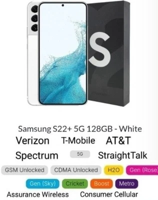 Samsung Galaxy S22 Plus 5G 128GB CDMA-GSM Unlocked Verizon/T-Mobile/AT&T  - Image 1 of 4