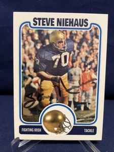 Steve Niehaus Autographed Custom Notre Dame Card - Picture 1 of 2