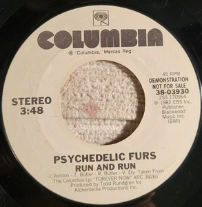 Psychedelic Furs "Run & Run / same" promo VG+ - Picture 1 of 3