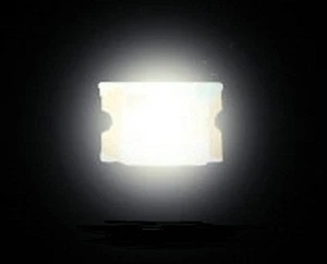4 Cool White "NANO" (0603) LEDs with Wires Attached - Picture 1 of 3