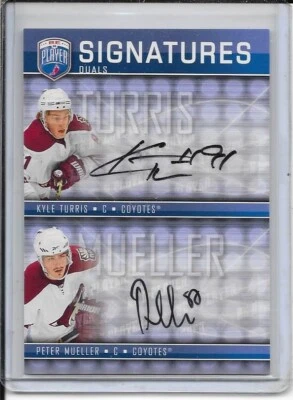 2008-09 Be A Player Kyle Turris/Peter Mueller Signatures Duals Auto - Image 1 of 2