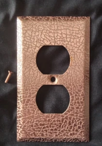 COPPER COLORED OUTLET COVER/SWITCHPLATE - Picture 1 of 2