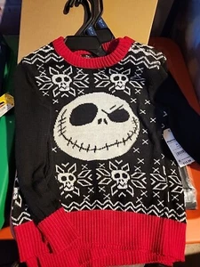 Nightmare Before Christmas Kids Sweater Size XS 4-5 New With Tags - Picture 1 of 4