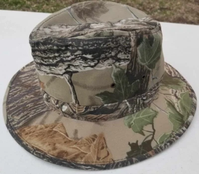 Vintage 90's Realtree Camo Hunting Fedora Hat Men Large USA Structured Hat NMINT - Image 1 of 4