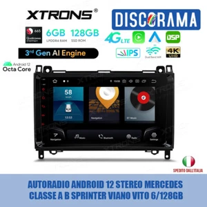 AUTORADIO ANDROID 12 STEREO MERCEDES  CLASSE A B SPRINTER VIANO VITO 6/128GB  - Foto 1 di 10