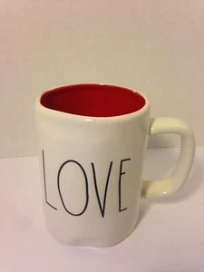 Rae Dunn LOVE Mug / Cup Magenta Artisan Collection NEW Collect or Great Gift!  - Picture 1 of 12