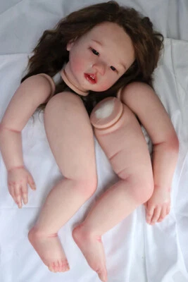 Kit de muñeca renacida tamaño bebé niña tamaño bebé 30 pulgadas piezas de muñeca pintadas sin montar Foto 1 de 4