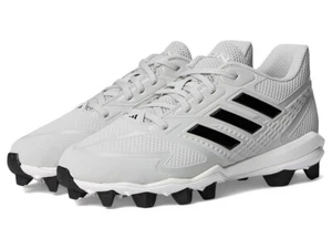 Adidas Icon 8 Molded JQ2560 Kids US 5 White Black Lace Up Baseball Shoes ZOGG88 - Picture 1 of 10