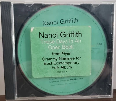 Nanci Griffith These Days In An Open Book CD (PROMO Single) - Image 1 of 3