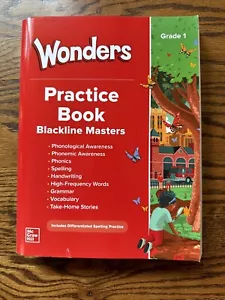 Wonders Grade 1 National Practice Book ELEMENTARY CORE READING Blackline Masters - Picture 1 of 9