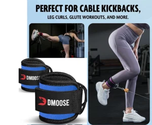 2 correas de tobillo gimnasio para máquinas de cable puño de tobillo para entrenamiento de piernas polea de cable - Imagen 1 de 6