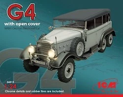 Typ G4 with open cover WWII German Personnel Car 1:24 ICM24012 - icm modellismo - Immagine 1 di 4