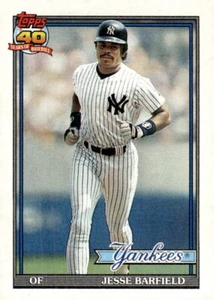 1991 Topps #85b Jesse Barfield - New York Yankees - Bild 1 von 2