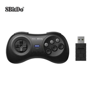 8Bitdo M30 2.4G Wireless Gamepad for Sega Genesis Mini and Mega Drive Mini Black - Picture 1 of 6