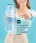 NEW Tupperware Eco Aqua Vibe Water Bottle 67oz Time W/ Graphics￼￼ Measurements ￼