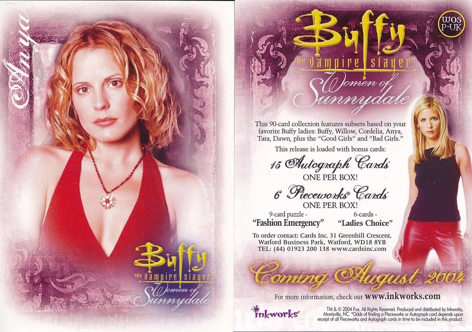 Buffy   Women Of Sunnydale  WOS P -UK PROMO CARD WOS P-UK BY INKWORKS - Image 1 of 1