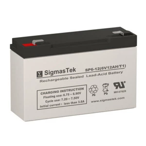 SigmasTek SP6-12 Battery (6V 12AH Terminal F1) - Picture 1 of 5