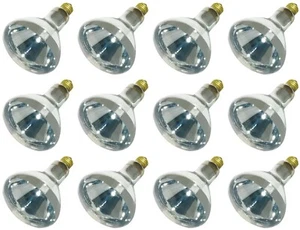 GE 48069 125 Watt R40 Infrared Heat Reflector Light Bulb Lamp - Pack of 12 - Picture 1 of 3