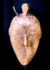 Old Tribal Songye Kifwebe Bird With Mask     ---  Congo BN 56