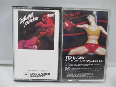 Ted Nugent Cassette Tape Lot Double Live Gonzo & If You Cant Lick Em - Image 1 of 4