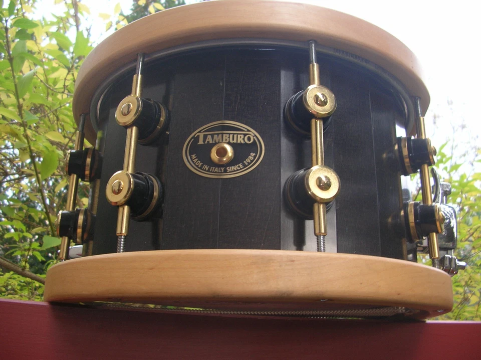 Snare Tamburo Opera 8 er Teilung holzreifen Stave Snare 12 Zoll - Bild 1 von 4