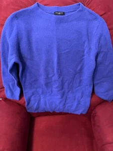 TALBOTS  Purple Cashmere Sweater, Round Neck, Size P - Picture 1 of 3