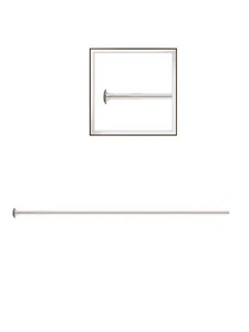 10pcs 925 Sterling Silver 3" Head Pins | 24 Gauge Long Flat End Wire Jewelry DIY - Picture 1 of 1