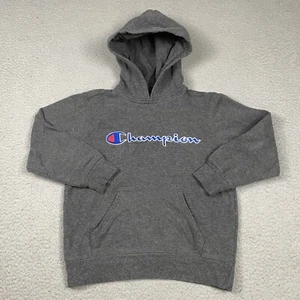 Champion Sweatshirt Youth Small Gray Pullover Embroidered Casual Outdoor Active - Picture 1 of 9