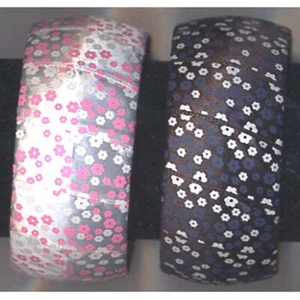 Bracelet Assorted Color Pretty Fabric Covered Floral Print 1" Costume Bracelet - Picture 1 of 1