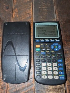 Texas Instruments TI-83 Plus Graphing Calculator Black W/ Cover Tested Working - Picture 1 of 12
