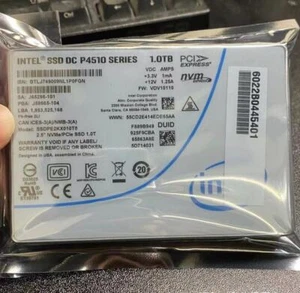 Intel 1TB SSD DC P4510 Series NVME U.2 SSDPE2KX010T8 Solid State Drive - Picture 1 of 1