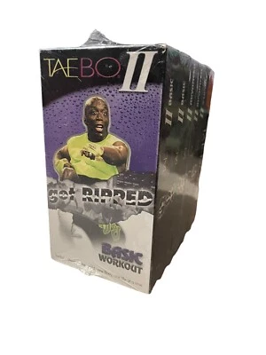 Tae Bo Get Ripped Box Set Taebo II And Impact Intro 6 Tapes VHS Basic Advanced - Image 1 of 4