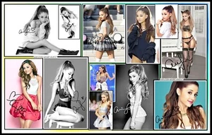 Imagen de lona de algodón de collage firmada, desnuda de Ariana Grande. Edición limitada (AG-2) - Imagen 1 de 1