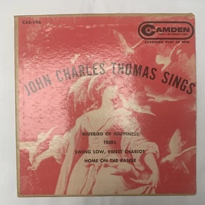B100 John Charles Thomas Sings, 1954 Camden Records CAE-196 - Pop Vocal 7" 45 EP - Imagen 1 de 5