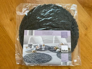Tukan Dekorations Untersetzer Platzsets Tischset 4 Stück Schwarz Papier 40cm NEU - Bild 1 von 4
