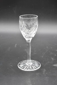 Diamantes y ventiladores de fresa belga Berncastle Val St Lambert 4 3/4 vidrio cordial - Imagen 1 de 5