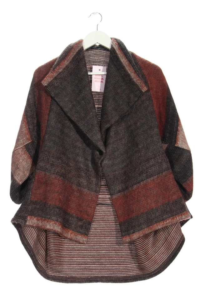 ELSEWHERE Poncho Donna Maglione Taglia IT 44 marrone-rosso stile casual - Immagine 1 di 4