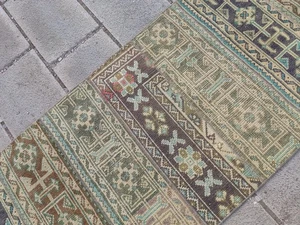 Vintage Turkish Kilim Runner 2.6x24.2 ft – Handmade Wool Extra Long Hall Rug - Picture 1 of 23