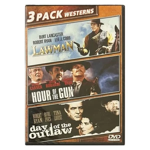 3 Pack Westerns (DVD) Lawman Hour of the Gun Day of the Outlaw - NEW SEALED - Picture 1 of 3