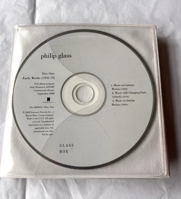 Philip Glass CD Box Set ‘Glass Box’ Promo - Image 1 of 4